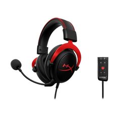 Наушники HyperX Cloud II 4P5M0AA с микрофоном черный/красный 1м мониторные оголовье