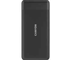 Аккумулятор внешний портативный Canyon PB-109 CNE-CPB1009B 10000 мАч, QuickCharge 3.0 + PD 18W, black