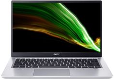 Ноутбук Acer SF314-511-3360 Swift i3-1115G4/8GB/512GB SSD/UHD Graphics/14 FHD/WiFi/BT/Cam/FPR/noOS/silver