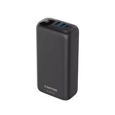 Аккумулятор внешний портативный Canyon PB-301 30000 мАч, вход: USB Тип C + Micro USB, выход: USB Тип C + 2*USB Тип A, black