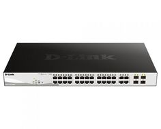 Коммутатор управляемый D-link DGS-1210-28MP/FL DGS-1210-28MP/FL1A 24x10/100/1000Base-T PoE (370 Вт), 4xCombo 100/1000Base-T/SFP, L2, 19”
