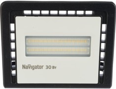 Прожектор светодиодный Navigator NFL-01-30-4K-LED 30Вт, 200–240В, 4000К, 2400лм, 146х148х33мм, черный (14143)