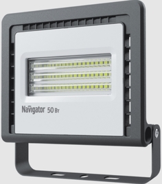 Прожектор светодиодный Navigator NFL-01-50-4K-LED 50Вт, 200–240В, 4000К, 4100лм, 180х183х38мм, черный (14145)