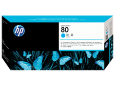 Картридж HP C4821A № 80 Печатающая головка, голубая, для DJ 1000 серии, в комплекте с очистителем