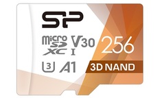 Карта памяти 256GB Silicon Power SP256GBSTXDU3V20AB Superior Pro A1 microSDXC Class 10 UHS-1 U3 100 МБ/с 80 МБ/с