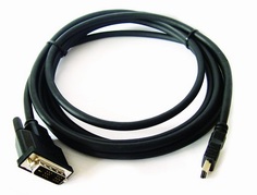 Кабель интерфейсный HDMI-DVI Kramer 19M/25M 97-0201006 1.8м, позолоченные штекеры, черный C-HM/DM-6