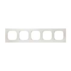 Рамка ABB 2CLA857500A1101 5-постовая, альпийский белый