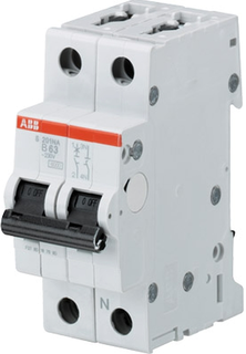 Автоматический выключатель ABB 2CDS252001R0101 S202 2P 10A (D) 6kA