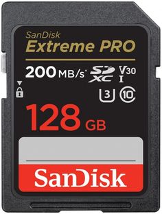 Карта памяти SDXC 128GB SanDisk SDSDXXD-128G-GN4IN Extreme Pro SDXC - 200MB/s UHS-I V30 U3
