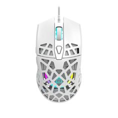 Мышь Canyon Puncher GM-20 CND-SGM20W перфорированный корпус, Pixart 3360, 12000 DPI, RGB-подсветка,1.65 м, белая