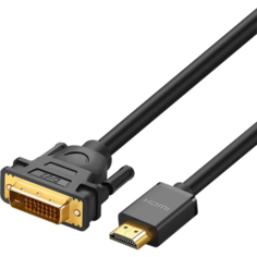 Кабель интерфейсный UGREEN HD106 10136_ HDMI(M)/DVI(24+1), 3м, черный
