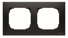 Рамка ABB 2CLA857200A1501 2-постовая, чёрный бархат