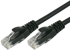 Кабель LAZSO WE-52U(7,5m) коммутационный (патч-корд) UTP (неэкранированный), CAT5e, скорость передачи данных до 1Гбит/с, длина 7,5м. (чёрный)