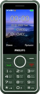 Мобильный телефон Philips Xenium E2301 CTE2301GN/00 зеленый, моноблок 2Sim 2.8" 240x320 32Mb Nucleus 0.3Mpix GSM900/1800 MP3 FM microSD