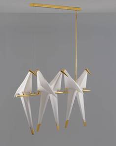 Светильник подвесной светодиодный Moderli V3073-5PL origami Birds 5*LED*6W Stoolgroup