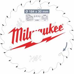 Пильный диск по дереву для циркулярной пилы Milwaukee