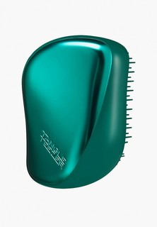 Расческа Tangle Teezer Compact Styler, для Всех типов волос, Компактная с крышкой, оттенок Green Jungle, 9х6.8х4.8 см