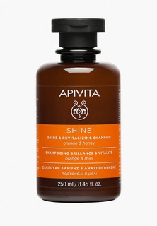 Шампунь Apivita блеск & жизненная сила с апельсином и медом, 250 мл
