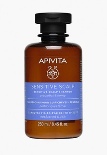 Шампунь Apivita для чувствительной кожи головы с пребиотиками и медом, 250 мл