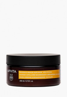 Маска для волос Apivita Питательная и восстанавливающая, с оливой и медом, 200 мл
