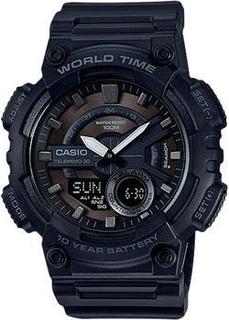 Японские наручные мужские часы Casio AEQ-110W-1B. Коллекция Ana-Digi