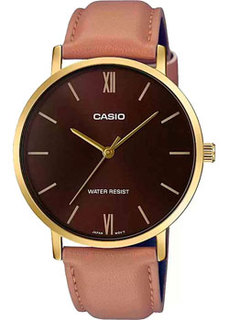 Японские наручные мужские часы Casio MTP-VT01GL-5B. Коллекция Analog