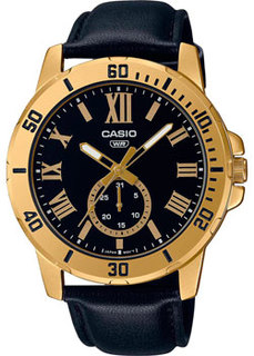 Японские наручные мужские часы Casio MTP-VD200GL-1B. Коллекция Analog