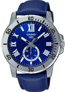 Японские наручные мужские часы Casio MTP-VD200L-2B. Коллекция Analog