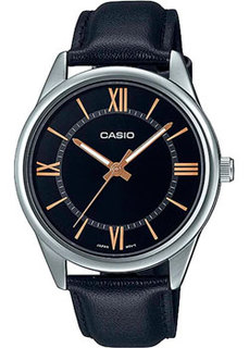 Японские наручные мужские часы Casio MTP-V005L-1B5. Коллекция Analog