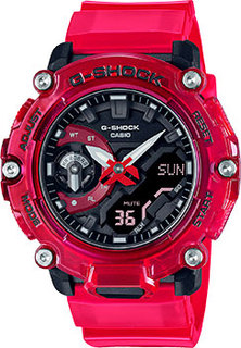 Японские наручные мужские часы Casio GA-2200SKL-4A. Коллекция G-Shock