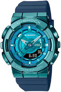 Японские наручные женские часы Casio GM-S110LB-2A. Коллекция G-Shock