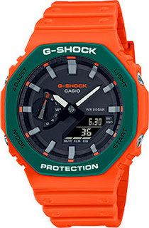 Японские наручные мужские часы Casio GA-2110SC-4A. Коллекция G-Shock