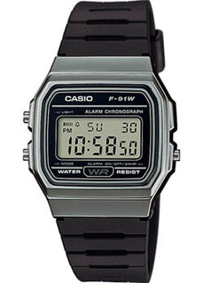 Японские наручные мужские часы Casio F-91WM-1B. Коллекция Vintage