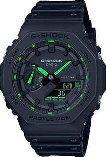 Японские наручные мужские часы Casio GA-2100-1A3. Коллекция G-Shock