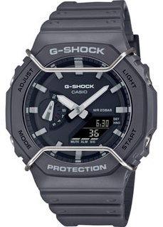 Японские наручные мужские часы Casio GA-2100PTS-8A. Коллекция G-Shock