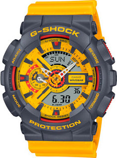 Японские наручные мужские часы Casio GA-110Y-9A. Коллекция G-Shock