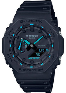 Японские наручные мужские часы Casio GA-2100-1A2. Коллекция G-Shock