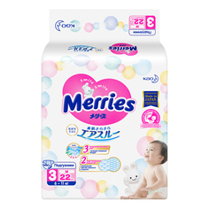 Подгузники MERRIES M 6-11 кг 22 шт