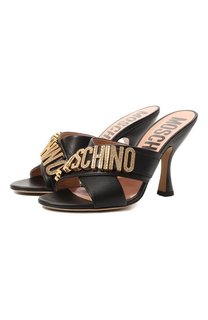 Кожаные мюли Moschino