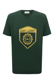 Хлопковая футболка Saint Laurent