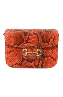 Сумка 1955 Horsebit small из кожи питона Gucci