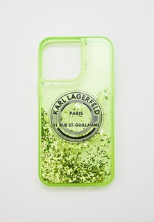 Чехол для iPhone Karl Lagerfeld 14 Pro Max, с жидкими блестками