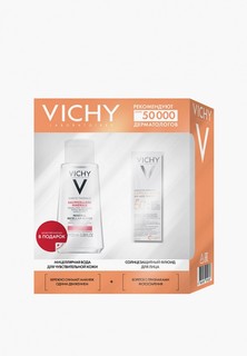 Набор для ухода за лицом Vichy CAPITAL SOLEIL Невесомый солнцезащитный флюид Uv-Age Daily SPF 50+ 40 мл + PURETE THERMALE Мицеллярная вода 100 мл В ПОДАРОК