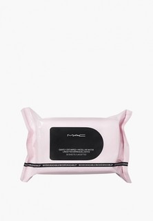 Салфетки для снятия макияжа MAC биоразлагаемые Gently Off Wipes + Miccelar water Biodegradable / MINI MAC