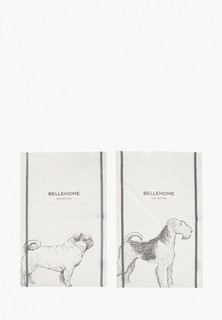 Набор полотенец кухонных Bellehome Dog breeds (set 1) 40х70 2 шт. хлопок/лен