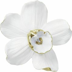 Украшение настенное Орхидея, 24 х 25 х 7 см, белое Kare