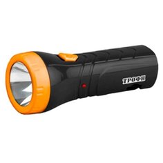 Фонарь светодиодный встроенный аккумулятор, Трофи, TA1, зарядка от сети 220 В, пластик, Б0005797