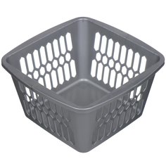 Корзина 2.5 л, 20.2х20.2х10.9 см, квадратная, пластик, Полимербыт, С532