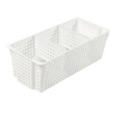 Органайзер для мелочей, Лофт, пластик, с перегородками, 29.7х13х9.6 см, белый, Violet, 652006