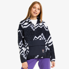 Джемперы флис с неполной молнией Толстовка FILA, Синий